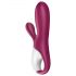 Satisfyer Hot Bunny - pametni vibrator z grelnim nastavkom za klitoris (rdeč)