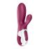 Satisfyer Hot Bunny - Pametni vibrator za segrevanje rok (rdeč) 