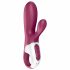 Satisfyer Hot Bunny - Pametni vibrator za segrevanje rok (rdeč) 