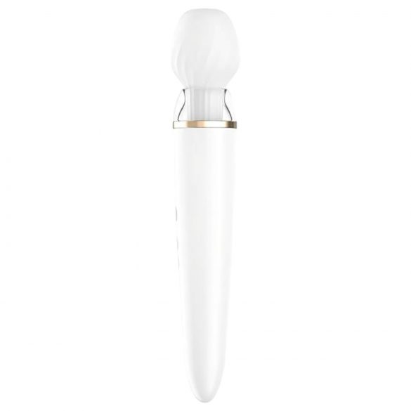 Satisfyer Double Wand-er - pametni masažni vibrator (bela)