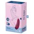 Satisfyer Curvy 1+ - pametni zračni stimulator za klitoris (rdeč)