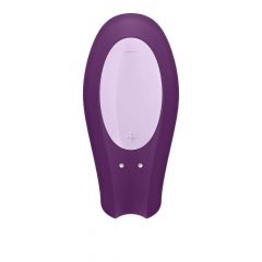   Satisfyer Double Joy - pametni vodoodporni vibrator za polnjenje (vijolična)