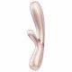 Satisfyer Hot Lover - pametni ogrevani vibrator za polnjenje (srebrn) 