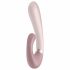 Satisfyer Heat Wave - pametni, grelni vibrator z vzvodom (bež) 