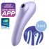 Satisfyer Dual Pleasure - pametni vaginalni in klitorisni vibrator za ponovno polnjenje (vijolična) 