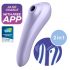 Satisfyer Dual Pleasure - pametni zračni val 2-v-1 vibrator (vijoličen)