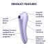 Satisfyer Dual Pleasure - pametni zračni val 2-v-1 vibrator (vijoličen)