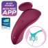 Satisfyer Sexy Secret - pametna vodoodporna hlačne vibrator (bordo)