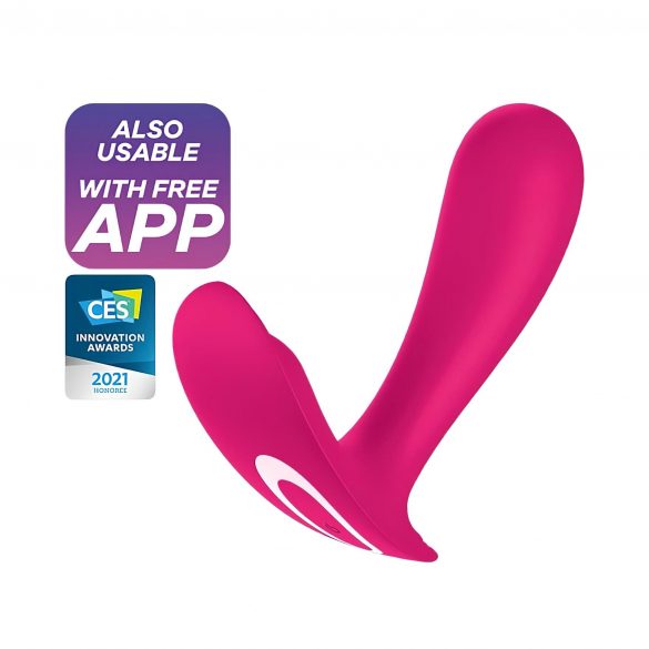 Satisfyer Top Secret - Pametni vibrator z dvema motorjema za polnjenje (roza) 