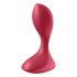 Satisfyer Backdoor Lover - Vodoodporni analni vibrator z možnostjo polnjenja (rdeč) 