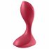 Satisfyer Backdoor Lover - Vodoodporni analni vibrator z možnostjo polnjenja (rdeč) 