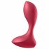 Satisfyer Backdoor Lover - Vodoodporni analni vibrator z možnostjo polnjenja (rdeč) 