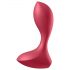 Satisfyer Backdoor Lover - polnilni, vodoodporni analni vibrator (rdeč)