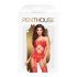 Penthouse Hot Nightfall - cik-cak, odprt, komplet za dekolte (rdeča)  - XL