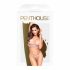 Penthouse Double Spice - čipkast modrček z volančki (nude)  - M/L