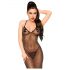 Penthouse Love on Fire - sijoč prosojen bodystocking s tangicami (črna)