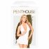 Penthouse Earth-shaker - obleka z dekoltejem in tangicami (bela)  - M/L