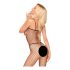 Penthouse Body Search - odprt, necc overall (črn)  - XL