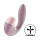 Satisfyer Supernova - vibrator 2v1 z možnostjo polnjenja in zračnimi valovi (roza) 