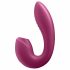 Satisfyer Sunray - vibrator 2v1 z možnostjo polnjenja (rdeč) 