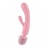 Satisfyer Triple Lover - masažni vibrator za točko G in masažni vibrator (roza)