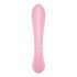 Satisfyer Triple Oh - vibrator s paličico za polnjenje (roza) 