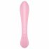 Satisfyer Triple Oh - vibrator s paličico za polnjenje (roza) 