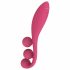 Satisfyer Tri Ball 1 - večnamenski vibrator za polnjenje (rdeča) 