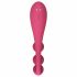 Satisfyer Tri Ball 1 - večnamenski vibrator za polnjenje (rdeča) 