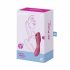 Satisfyer Curvy Trinity 3 - Vaginalni in klitorisni vibrator z možnostjo polnjenja (rdeč) 