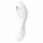 Satisfyer Curvy Trinity 5+ - pameten zračni 2v1 vibrator (bela)