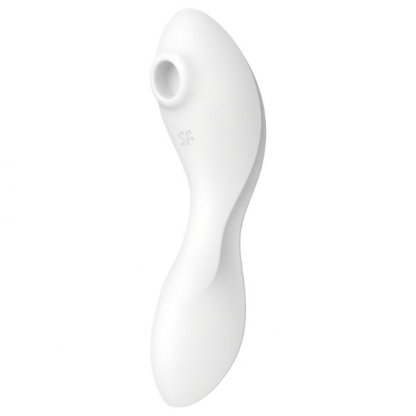 Satisfyer Curvy Trinity 5+ - pameten zračni 2v1 vibrator (bela)