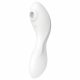 Satisfyer Curvy Trinity 5+ - pametni vibrator 2v1 za polnjenje (bela) 