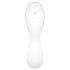 Satisfyer Curvy Trinity 5+ - pametni vibrator 2v1 za polnjenje (bela) 