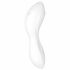 Satisfyer Curvy Trinity 5+ - pametni vibrator 2v1 za polnjenje (bela) 