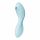 Satisfyer Curvy Trinity 5+ - pametni vibrator 2v1 za polnjenje (modri) 