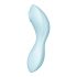 Satisfyer Curvy Trinity 5+ - pametni vibrator 2v1 za polnjenje (modri) 