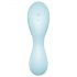 Satisfyer Curvy Trinity 5+ - pameten vibracijski stimulator s 2v1 zračnimi valovi (moder)