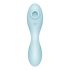 Satisfyer Curvy Trinity 5+ - pametni vibrator 2v1 za polnjenje (modri) 