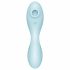 Satisfyer Curvy Trinity 5+ - pametni vibrator 2v1 za polnjenje (modri) 