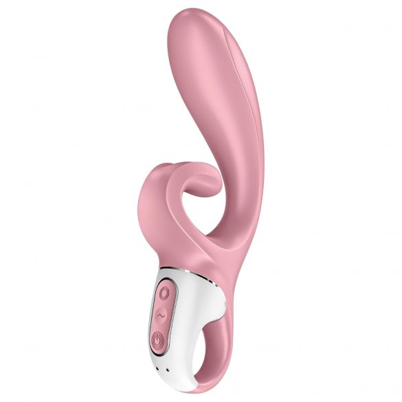 Satisfyer Hug Me - pametni vibrator s paličico za polnjenje (roza) 