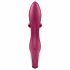 Satisfyer Embrace Me - vibrator s paličico za polnjenje (rdeča) 