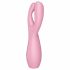 Satisfyer Threesome 3 - polnilni vibrator za klitoris (roza)