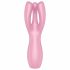 Satisfyer Threesome 3 - polnilni vibrator za klitoris (roza)