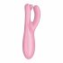 Satisfyer Threesome 4 - pametni klitorisni vibrator za ponovno polnjenje (roza) 