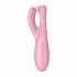 Satisfyer Threesome 4 - pametni klitorisni vibrator za ponovno polnjenje (roza) 