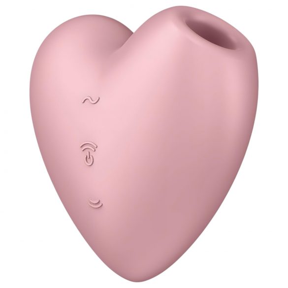 Satisfyer Cutie Heart - polnilni vibrator z zračnimi valovi za klitoris (roza)