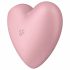 Satisfyer Cutie Heart - brezžični klitoralni vibrator z zračnim valovanjem (roza) 