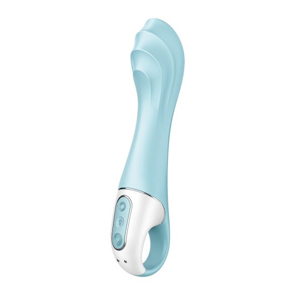 Satisfyer Air Pump Vibrator 5 - pametni vibrator s črpalko za polnjenje (modra) 