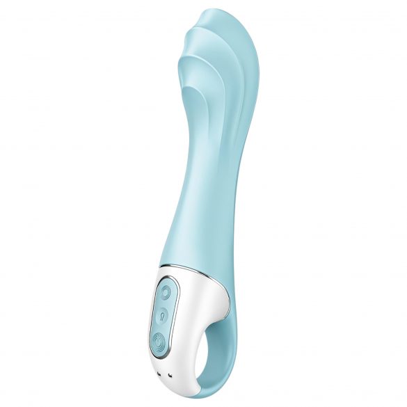 Satisfyer Air Pump Vibrator 5 - pametni vibrator s črpalko za polnjenje (modra) 